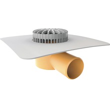 TopWet Terrassengully mm Horizontal mit integrierter PVC-Manschette NW 75 mm H = 103 mm