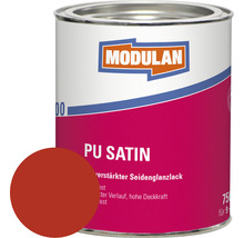 MODULAN 6100 PU Satin Lack RAL 3000 feuerrot 750 ml