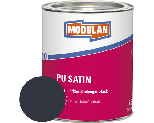 MODULAN 6100 PU Satin Lack RAL 7016 anthrazit 750 ml Dose PU-Satine Lackfarbe
