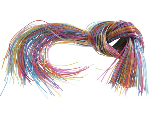 Bündel aus farbigen Kunststoff-Bastelfäden