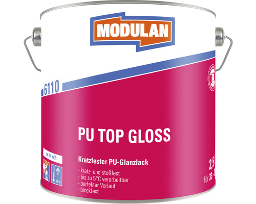 Modulan PU Top Gloss Lackdose mit 2,5 Litern Inhalt