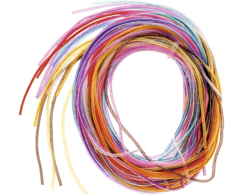 Ringelband in verschiedenen Farben aufgerollt