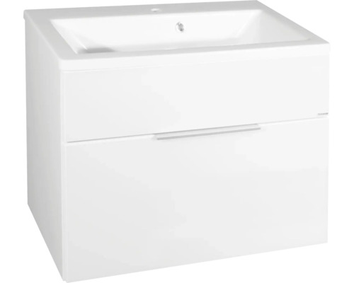 Waschtischunterschrank FACKELMANN Style BxHxT 79,5 x 59 cm x 49 cm Frontfarbe weiß glanz 80934