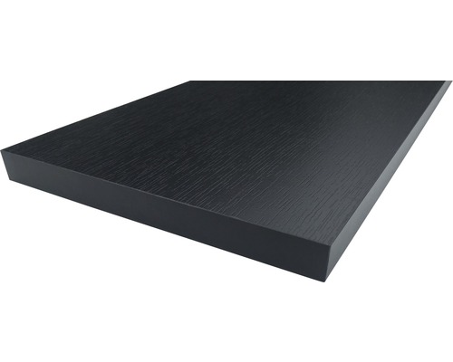 Regalboden Esche Schwarz 19x200x1000 mm Schweberegale aus Holz