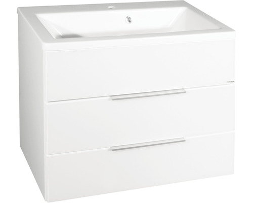 Waschtischunterschrank FACKELMANN Kara 79,5 cm weiß montiert 80954