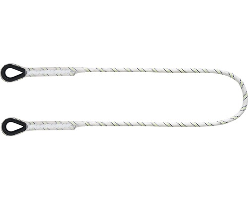 Rückhalteverbindungsmittel Kernmantelseil Kratos FA4050015 1,50 m 22 kN Ø12 mm Seil Verbindungsmittel mit zwei Schlaufenenden für Absturzsicherung