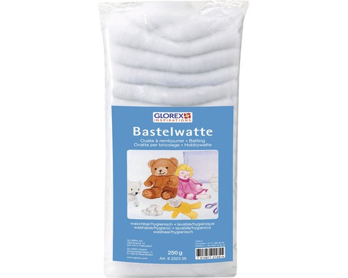 Bastelwatte in einer 250-Gramm-Packung