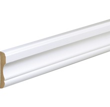 Bekleidungsleiste SF296 MDF weiß lackiert - 2400 x 69 x 16 mm