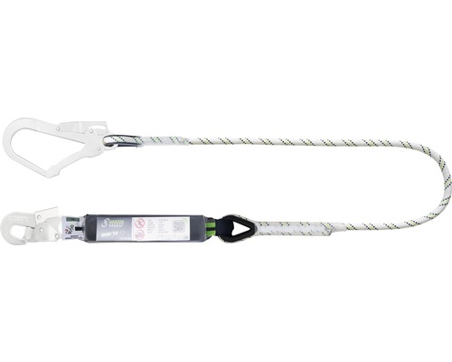 Verbindungsmittel m. Falldämpfer Kratos FA3050315 1,50 m 6 kN Ø12 mm Seil 45 mm Gurt Kratos Absturzsicherung mit zwei Karabinern