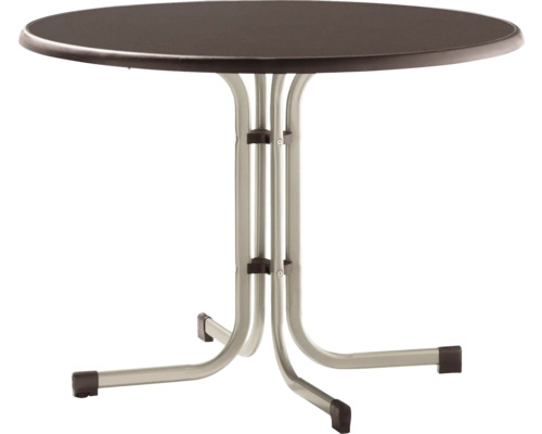 Runder Gartentisch mit Metallgestell