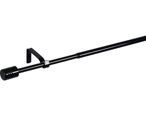 Gardinenstange aus Metall mit Halterung und Endstück
