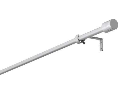Gardinenstangen Set ausziehbar weiß 100-200 cm Ø 13/16 mm