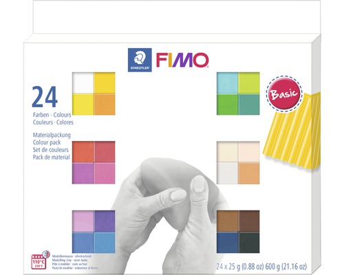 Modelliermasse Fimo Soft Colour Pack 24x 25 g