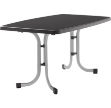 Rechteckiger Campingtisch mit Metallgestell
