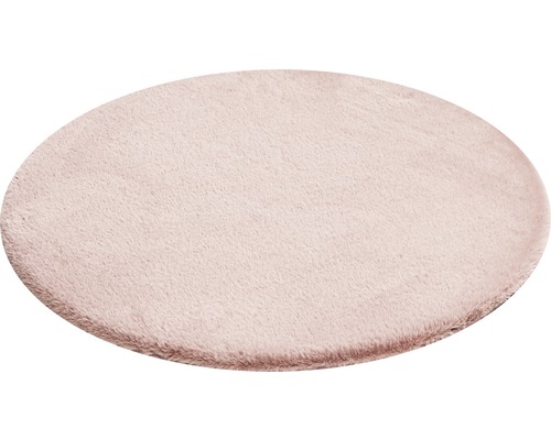 Ovaler, flauschiger Teppich