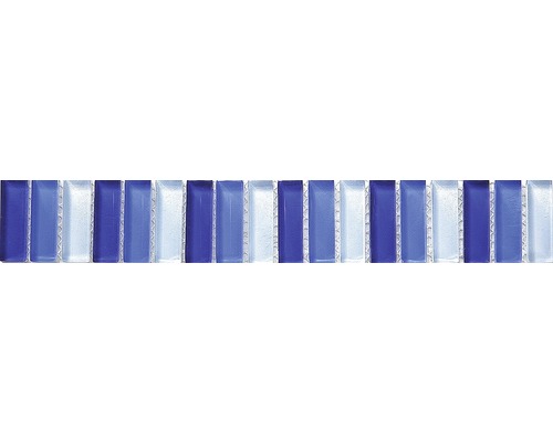 Mosaikfliese aus Glas, blaue Farbabstufungen