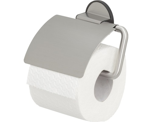 Toilettenpapierhalter TIGER Tune mit Deckel edelstahl gebürstet