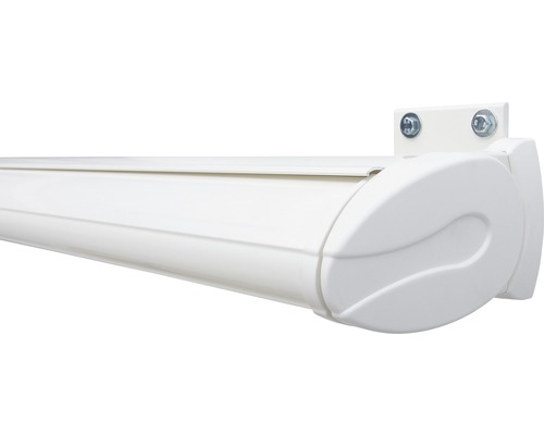 Detailansicht einer Markise im eingefahrenen Zustand