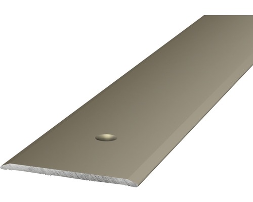 Prinz Übergangsprofil Alu Edelstahl matt gelocht 40 x 1000 x 2 mm Aluminium Übergangsprofil mit Bohrung