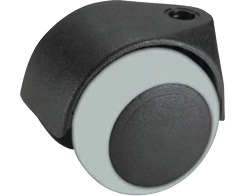 Parkett-Doppelrolle, bis 30 kg, m. Rückenloch u. Feststeller, 40 x 47 mm, 8 Stück Lenkrolle für Bürostühle