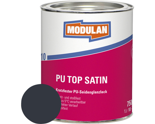 MODULAN 6110 PU Lack Top Satin RAL 7016 anthrazit 750 ml Modulan PU Top Satin Lackdose