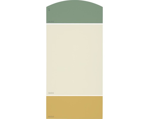 Farbmusterkarte Farbtonkarte A17 Die Farbklassiker - Goldene Zwanziger 21x10 cm