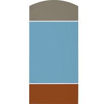 Farbfelder mit verschiedenen Farbtönen zur Farbauswahl
