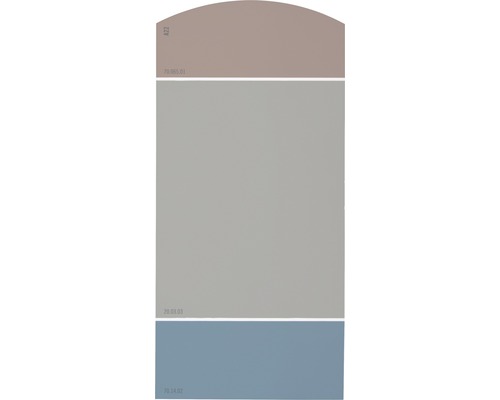 Farbmusterkarte Farbtonkarte A22 Die Farbklassiker - Festliche Klassiker 21x10 cm Farbfelder in Braun, Grau und Blau zur Farbauswahl