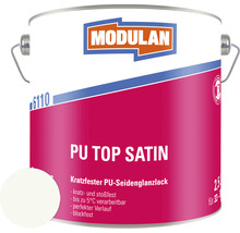Modulan PU Top Satin Lackfarbe in einem Metalleimer mit einer Füllmenge von 2,5 Litern