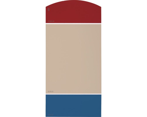 Farbmusterkarte Farbtonkarte A23 Die Farbklassiker - Festliche Klassiker 21x10 cm Farbfelder in den Farbtönen Rot, Beige und Blau