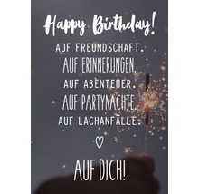Postkarte Happy Birthday! Auf Dich! 10,5x14,8 cm-thumb-0