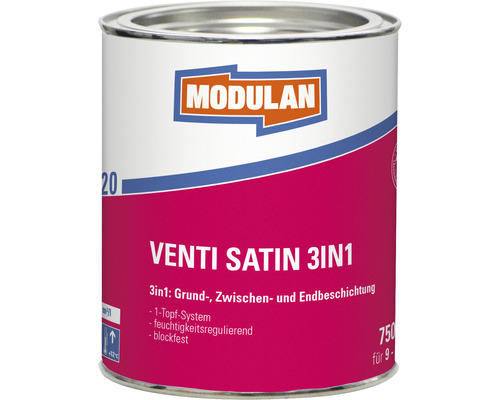Farbeimer mit Modulan Venti Satin 3in1 Farbe