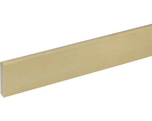 Sockelleiste S1 Fichte/Kiefer roh 8,3 x 50 x 2400 mm Holzleiste