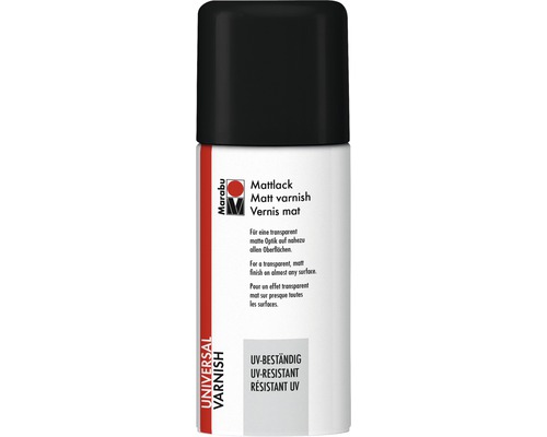 Marabu Mattlack UV-beständig transparent 150 ml Marabu Universallack als Spray für eine matte Optik und UV-Beständigkeit