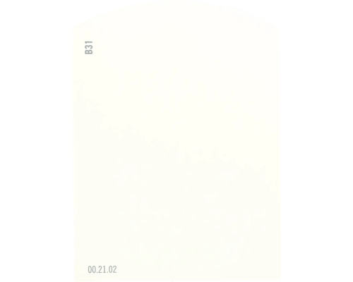 Farbmusterkarte Farbtonkarte B31 Off-White Farbwelt gelb 9,5x7 cm-0