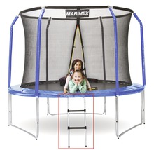 Trampolin mit Sicherheitsnetz und Leiter