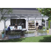 Terrassenüberdachung SKAN HOLZ Andria 648x250 cm weiß