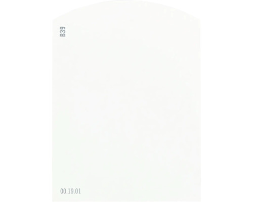Farbmusterkarte Farbtonkarte B39 Off-White Farbwelt gelb 9,5x7 cm