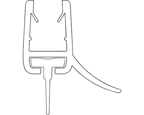Profilleiste zur Befestigung von Glas oder Paneelen