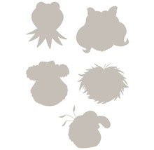 Silhouetten von fünf Muppet-Charakteren