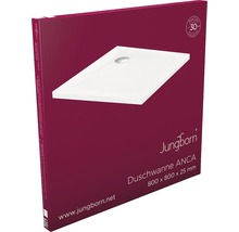 Duschwanne Jungborn Anca 800 x 800 x 25 mm weiß glatt-thumb-4