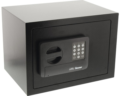 Schwarzer Möbeltresor mit digitalem Zahlenschloss