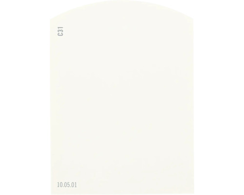 Farbmusterkarte Farbtonkarte C31 Off-White Farbwelt orange 9,5x7 cm