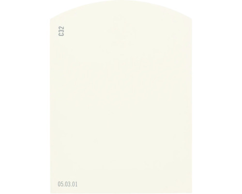 Farbmusterkarte Farbtonkarte C32 Off-White Farbwelt orange 9,5x7 cm
