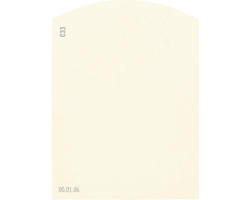 Farbmusterkarte Farbtonkarte C33 Off-White Farbwelt orange 9,5x7 cm
