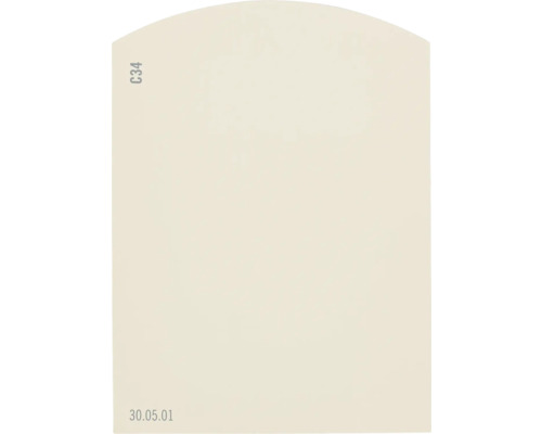 Farbmusterkarte Farbtonkarte C34 Off-White Farbwelt orange 9,5x7 cm