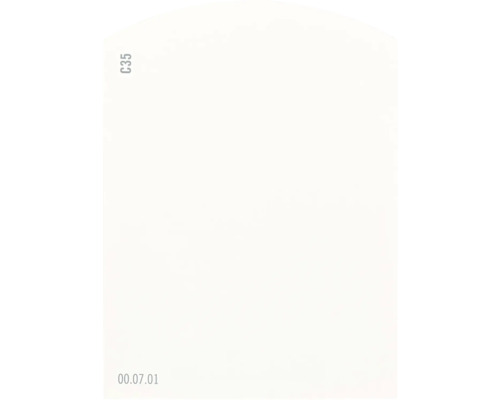 Farbmusterkarte Farbtonkarte C35 Off-White Farbwelt orange 9,5x7 cm