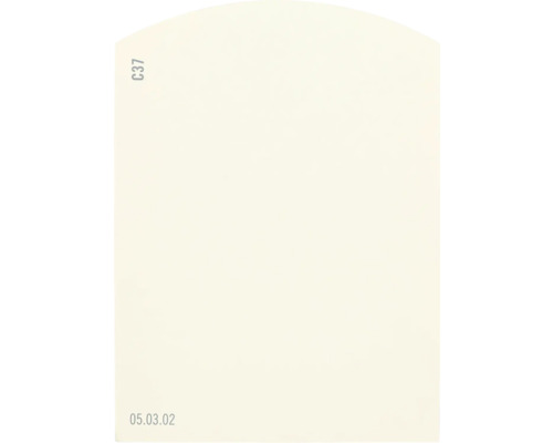 Farbmusterkarte Farbtonkarte C37 Off-White Farbwelt orange 9,5x7 cm