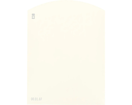 Farbmusterkarte Farbtonkarte C38 Off-White Farbwelt orange 9,5x7 cm