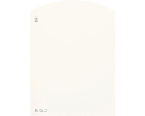 Farbmusterkarte Farbtonkarte C41 Off-White Farbwelt orange 9,5x7 cm